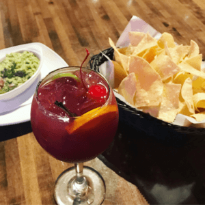 Chips and Guacamole Sangria Happy Hour